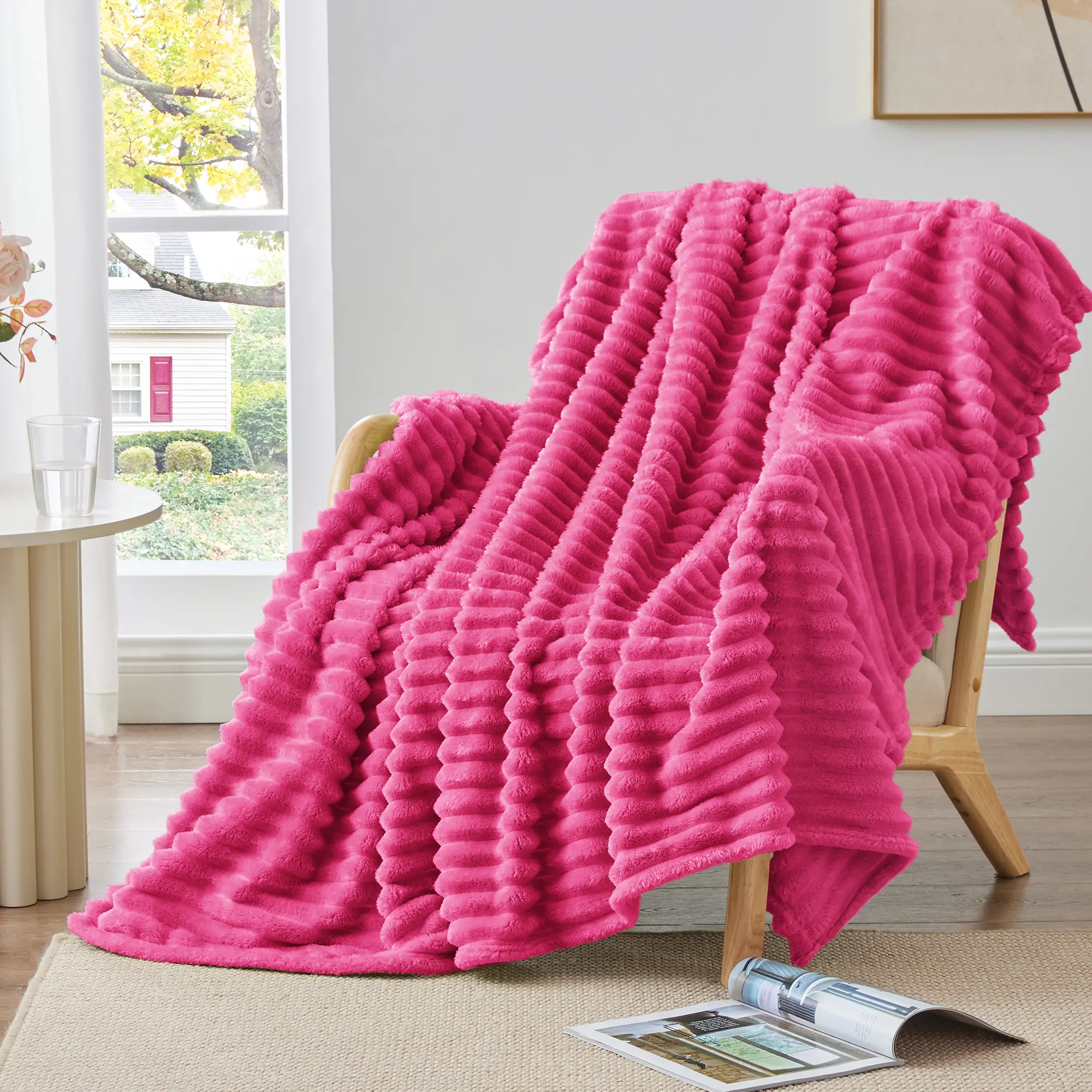 Fleece Cozy Blanket 300GSM Soft Warm Fluffy