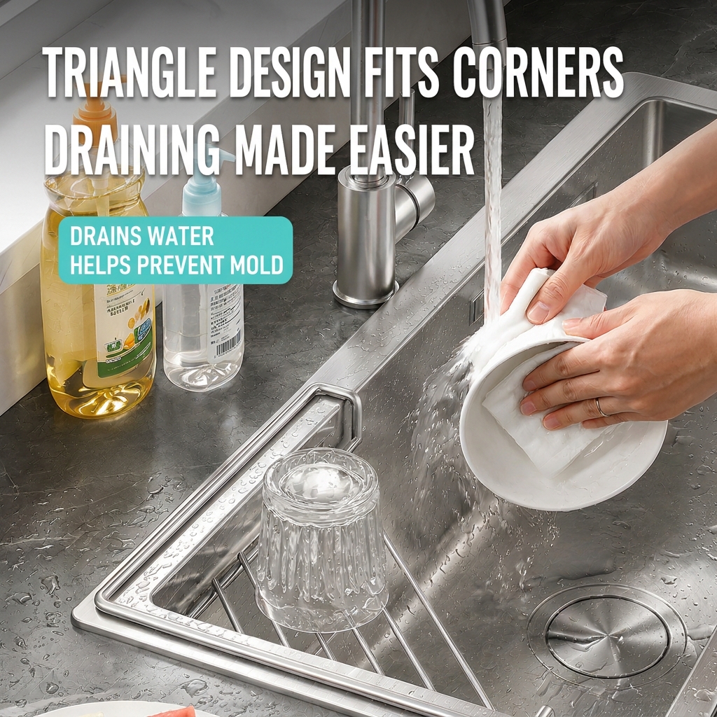 304 Stainless Steel Kitchen Sink Splash Guard, Deep Silicone Splash Stopper for Kitchen Faucet