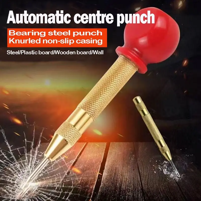 Center Punch with Cap for Metal Woodworking Tool