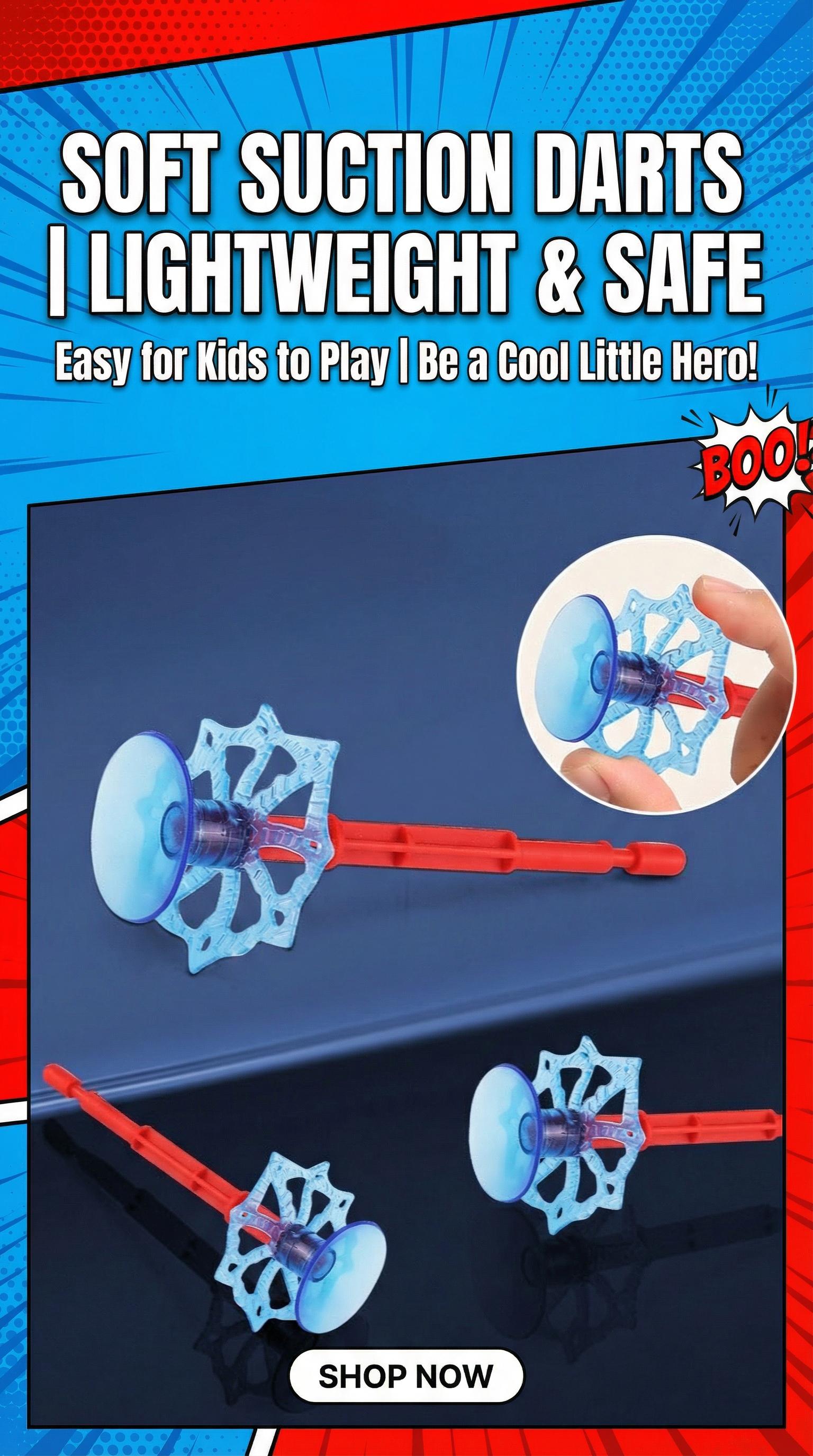 AOTAROW Heroic Spider Silk Superhero Wrist Launcher String Shooter Blasters Toy Set - Polyester Wearable Glove, Suction Cup Darts, Bundle of String, Complete Hero Gear, Unisex 4+ Kids Outdoor Toy, Boy Gifts for Birthdays