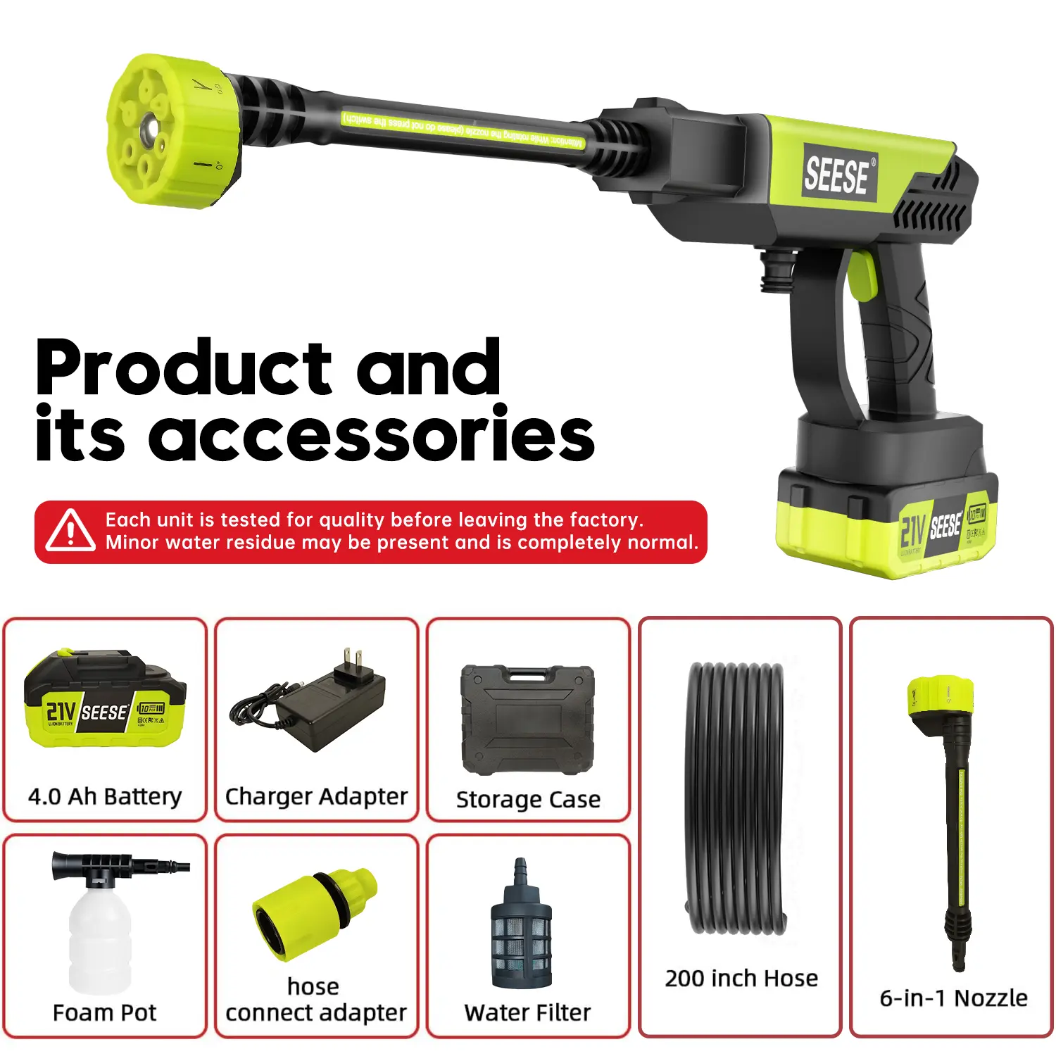 Cordless Pressure Washer for Car & Home Cleaning