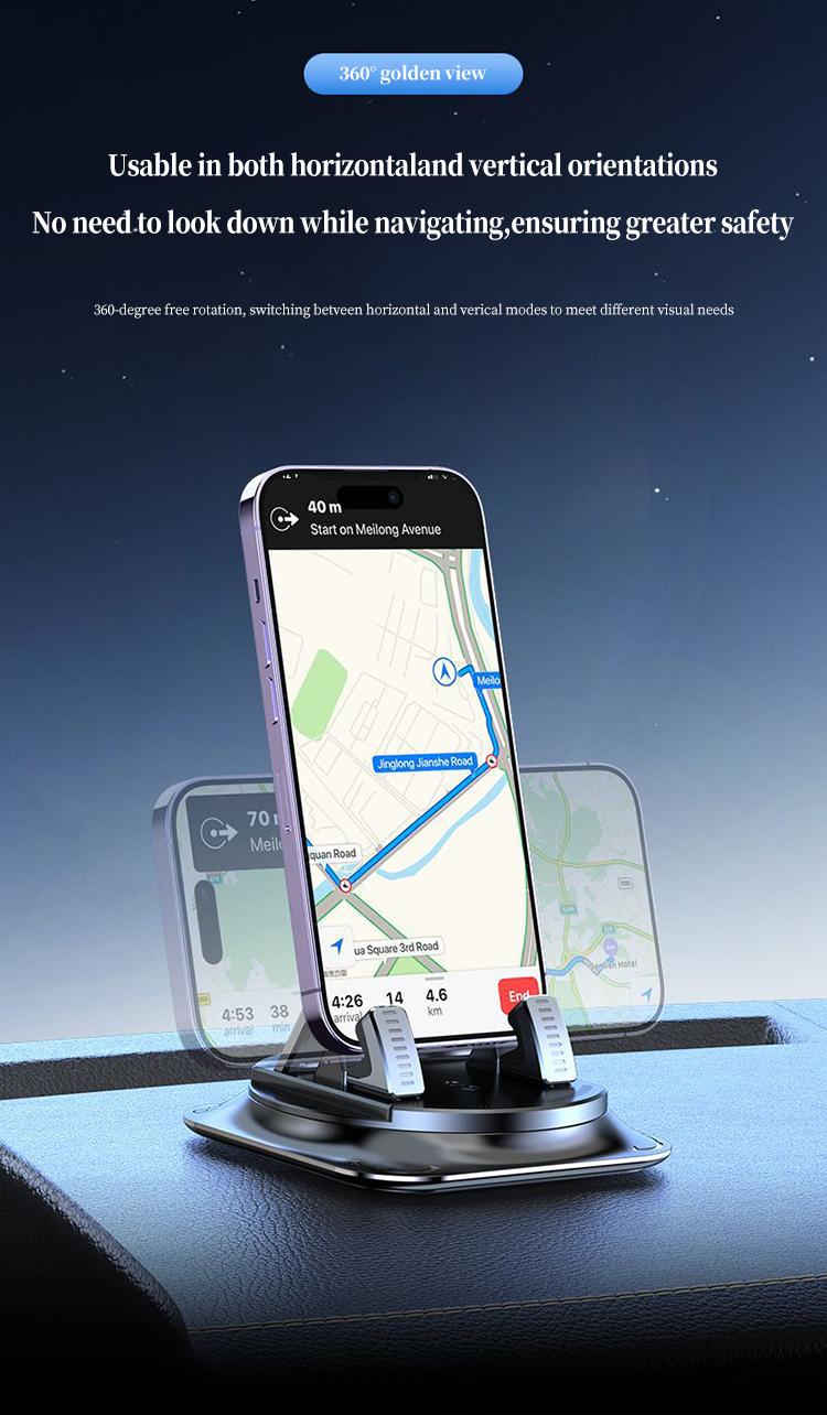 【DealsForYouDays】Car phone holder 360 degree rotation, suitablefor car navigation in-car dashboard, horizontaland vertica screen adjustment angle,suctioncup fixed non-slip mobile phone holdersuitable for iPhone and Android 【DealsForYouDays】Car phone holder 360 degree rotation, suitablefor car navigation in-car dashboard, horizontaland vertica screen adjustment angle,suctioncup fixed non-slip mobile phone holdersuitable for iPhone and Android