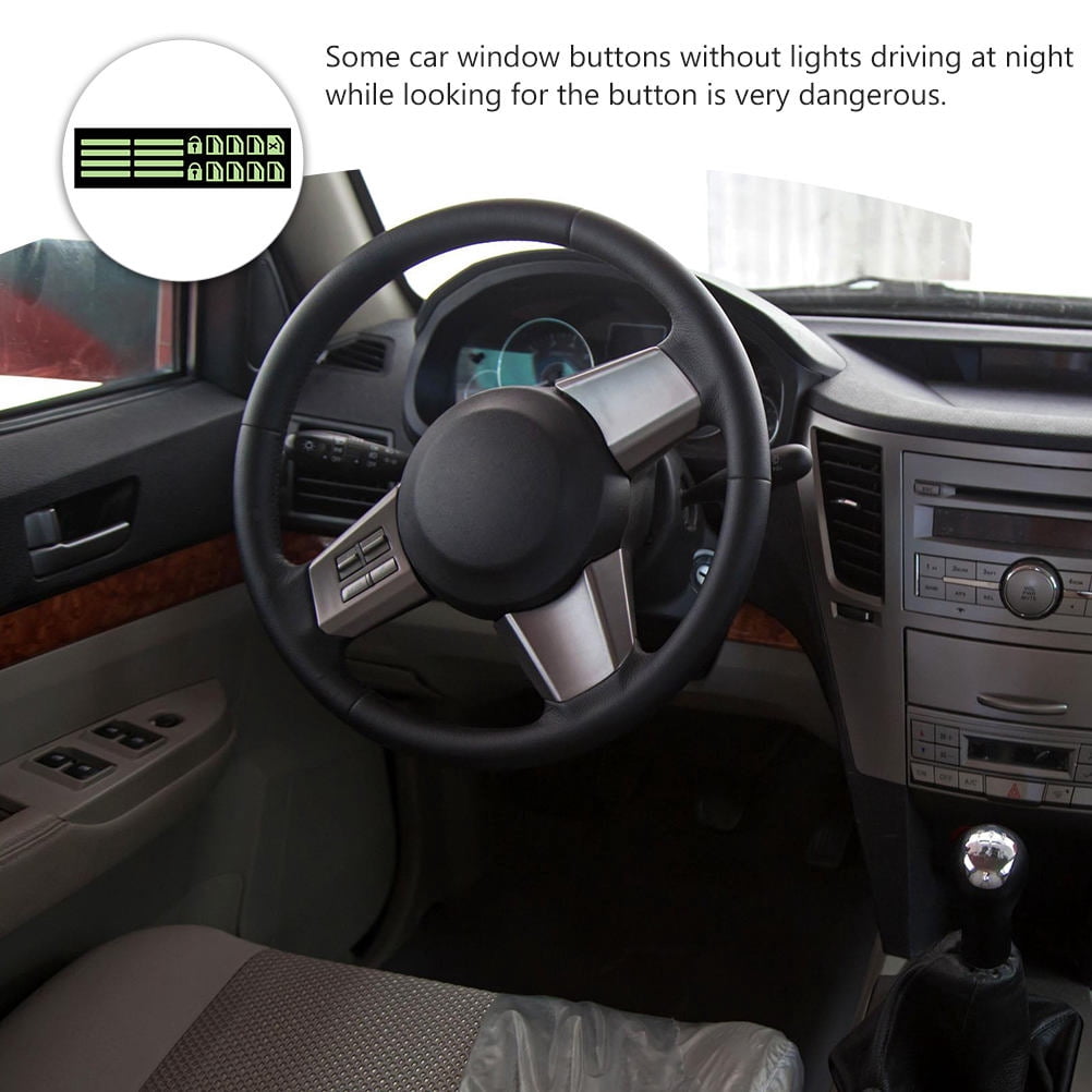 Green Fluorescent Car Window Stickers for Decor Safe and Eco Friendly Use 1 Set