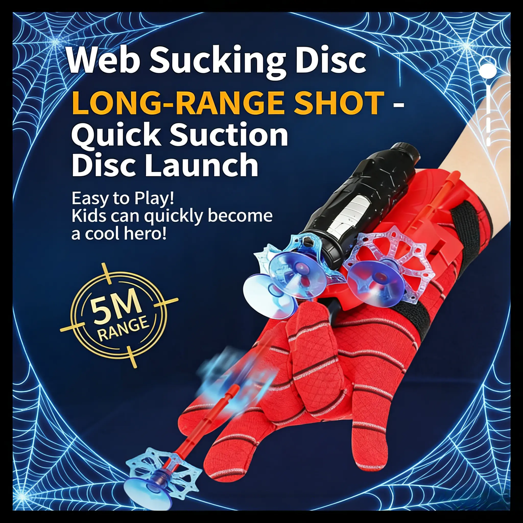 All You Need Spider Silk Web Shooter Toy for Kids 4+