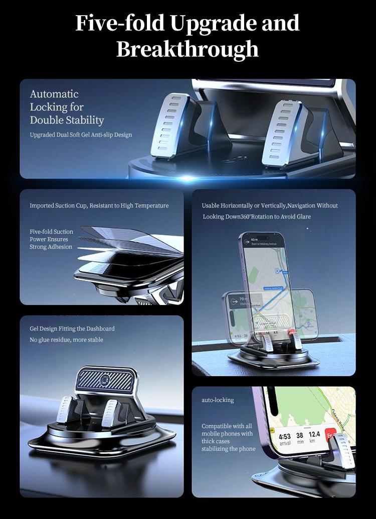 【DealsForYouDays】Car phone holder 360 degree rotation, suitablefor car navigation in-car dashboard, horizontaland vertica screen adjustment angle,suctioncup fixed non-slip mobile phone holdersuitable for iPhone and Android 【DealsForYouDays】Car phone holder 360 degree rotation, suitablefor car navigation in-car dashboard, horizontaland vertica screen adjustment angle,suctioncup fixed non-slip mobile phone holdersuitable for iPhone and Android