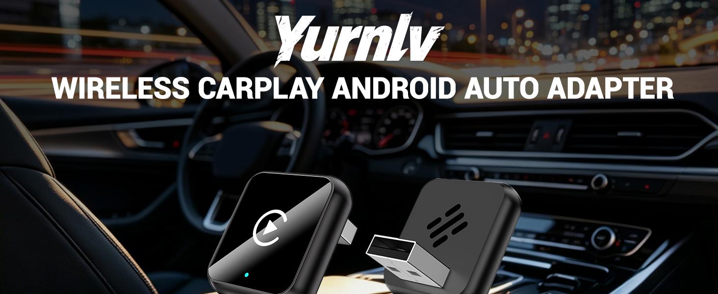 【Summervibes】Yurnlv 2026 Wireless carplay Adapter for iPhone/Android ,Hands-Free Call wireless adapter Electronic Charger carplay dongle