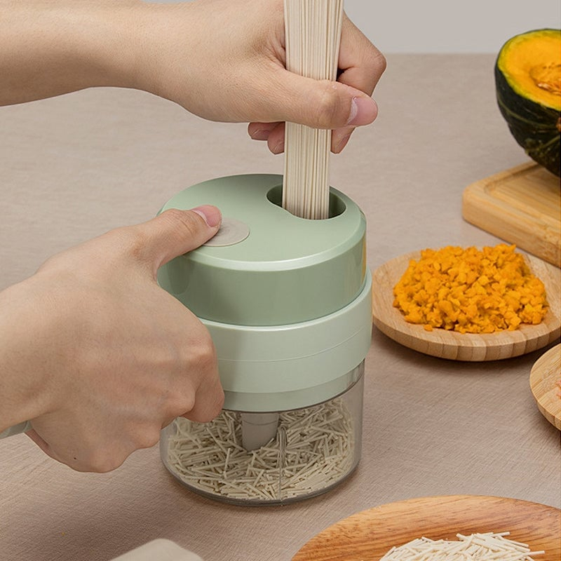 Rechargeable Hand‑Held Wireless Vegetable Cutter, Portable Mini Electric Food Chopper for Kitchen