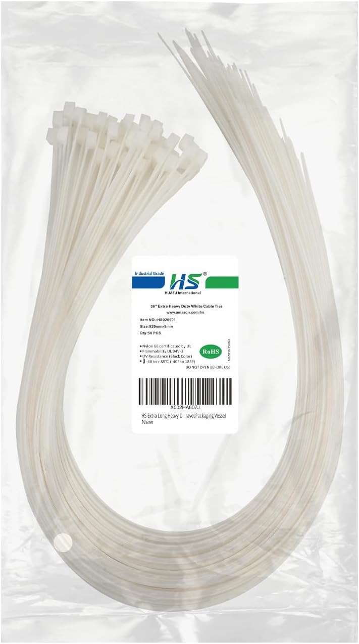 Metal Zip Ties Stainless Steel Cable Tie 11.8 Inch (100 Pack) Extra Heavy Duty Self-Locking Strap Ties 225 Lbs Perfect for Exhaust,Fence Outdoor,Automotive