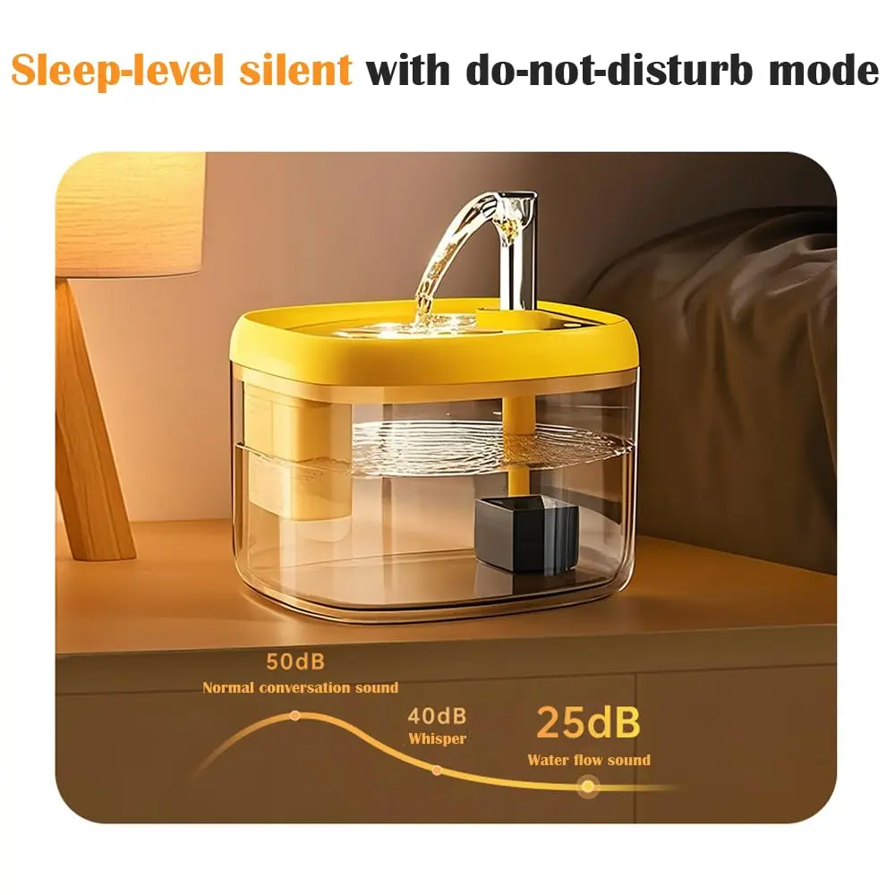 1.5L USB Cat & Small Dog Water Fountain with Filter