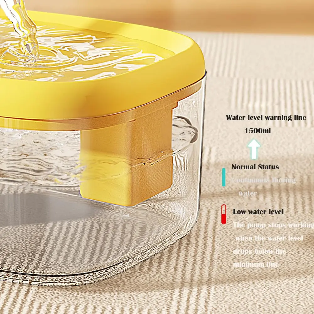 1.5L USB Cat & Small Dog Water Fountain with Filter