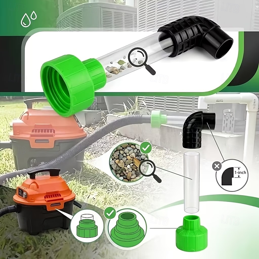 HVAC AC Drain Cleaning Adapter Tool, PVC Condensate Drain Pipe Unclogger with Clear Transparent Tube, Air Conditioner Drain Line Cleaner for Indoor Outdoor AC, RV, Apartment, Home Plumbing Maintenance 2026 - $16.99 &ndash;P4