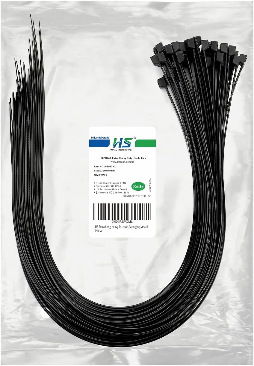 Metal Zip Ties Stainless Steel Cable Tie 11.8 Inch (100 Pack) Extra Heavy Duty Self-Locking Strap Ties 225 Lbs Perfect for Exhaust,Fence Outdoor,Automotive