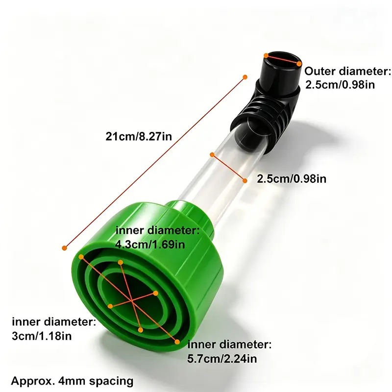 AC Drain Line Cleaner - Shop Vac Adapter for HVAC Condensate & Air Conditioner Clogs - Universal Fit Wet/Dry Vacuum Attachment - Clear See Through Fitting - Unclog, Flush & Evacuate
