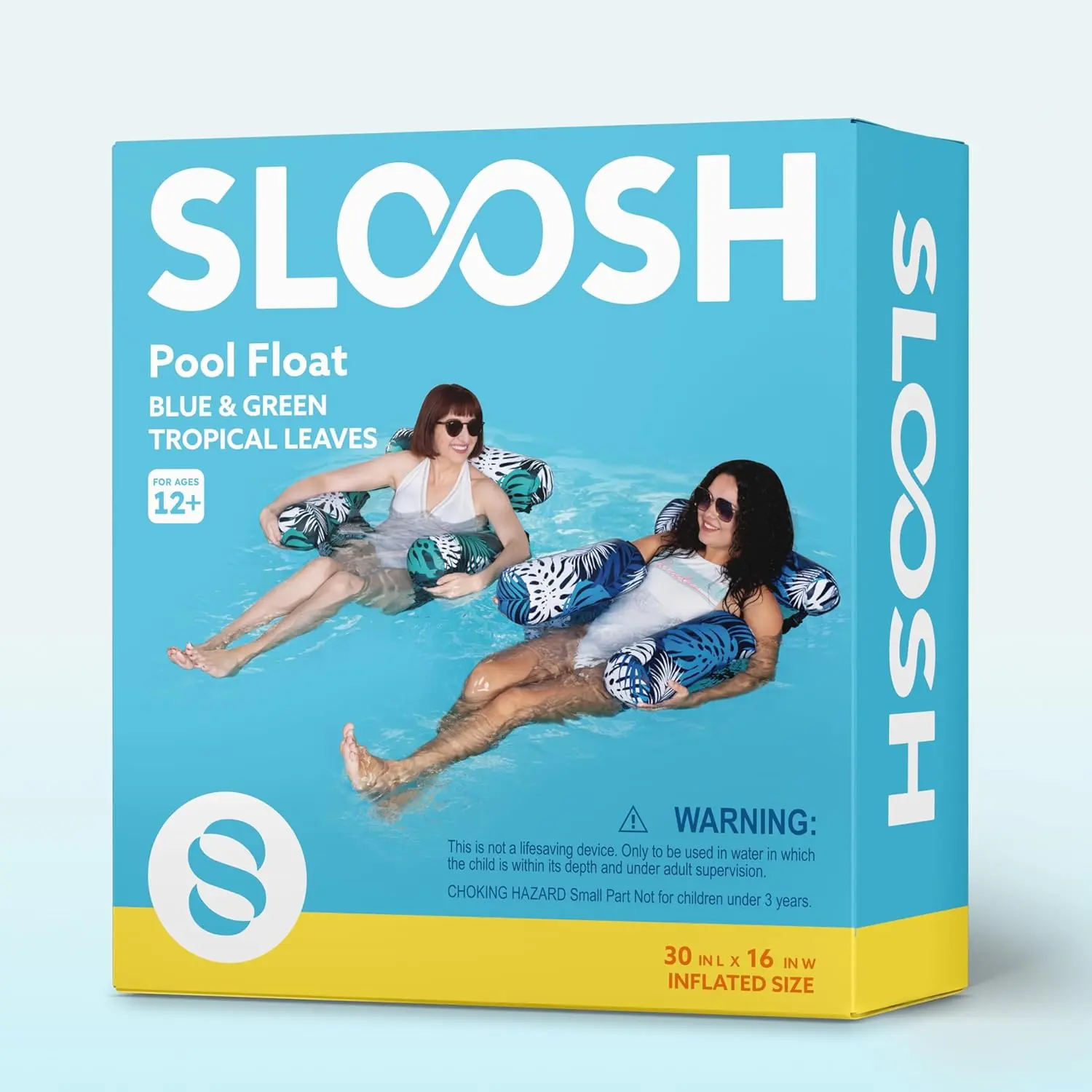 Inflatable Pool Floats - 2 Pack Floating Lounge Chairs