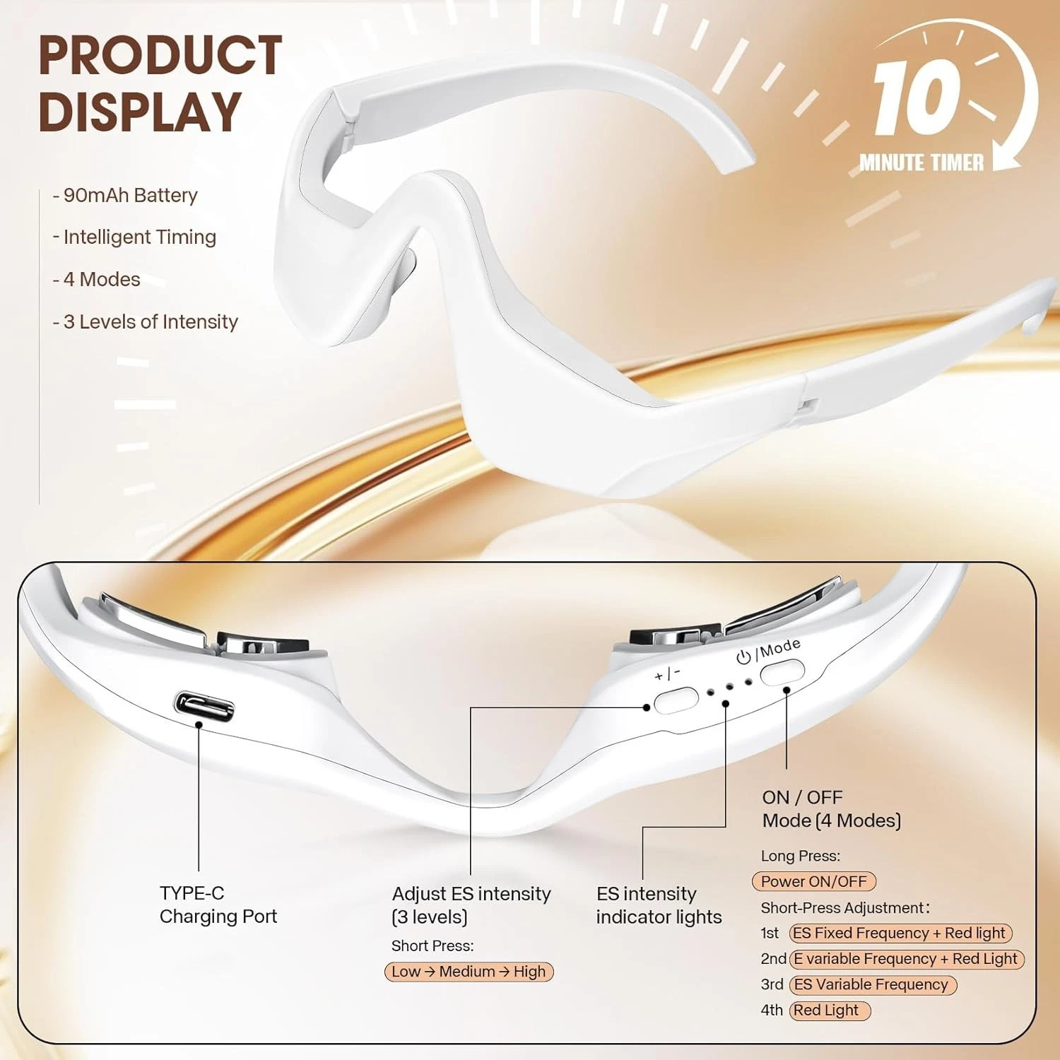 Red Light Glasses Therapy Advanced Under-Eye Renewal