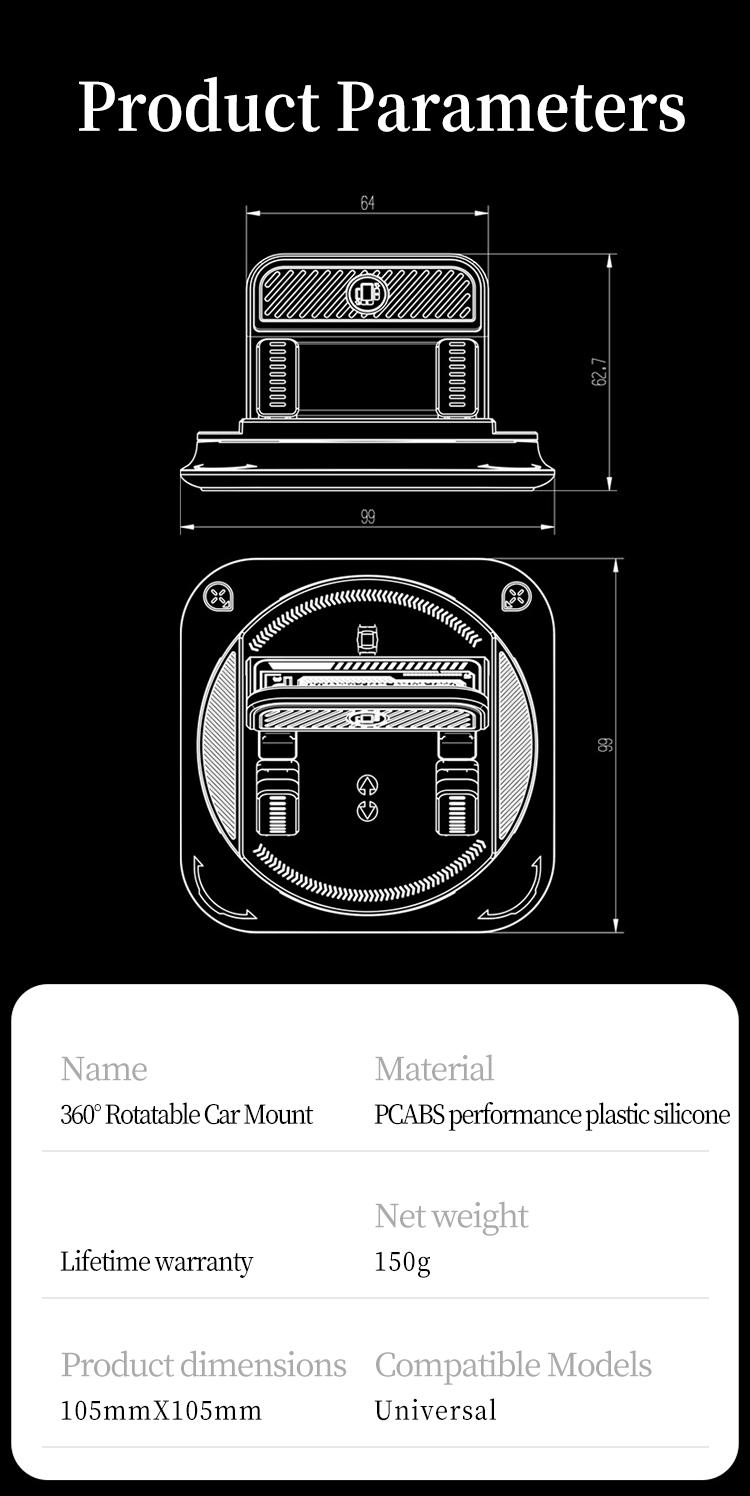 【DealsForYouDays】Car phone holder 360 degree rotation, suitablefor car navigation in-car dashboard, horizontaland vertica screen adjustment angle,suctioncup fixed non-slip mobile phone holdersuitable for iPhone and Android 【DealsForYouDays】Car phone holder 360 degree rotation, suitablefor car navigation in-car dashboard, horizontaland vertica screen adjustment angle,suctioncup fixed non-slip mobile phone holdersuitable for iPhone and Android