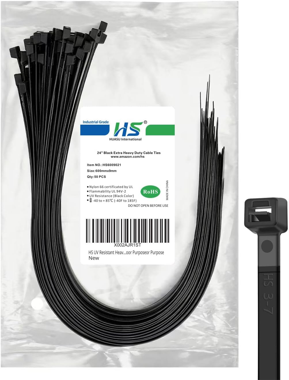Metal Zip Ties Stainless Steel Cable Tie 11.8 Inch (100 Pack) Extra Heavy Duty Self-Locking Strap Ties 225 Lbs Perfect for Exhaust,Fence Outdoor,Automotive