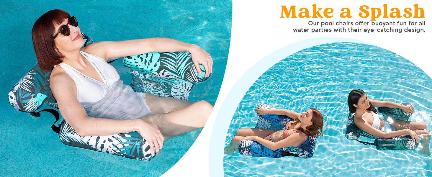 SLOOSH Inflatable Pool Floats Adult, 2 Packs / 1 Pack Floating Lounge Chairs , Blow up Pool Noodles for Adult Heavy Duty, Floating Chair for Party Summer Water Beach Lake Fun DealsForYouDays SLOOSH Inflatable Pool Floats Adult, 2 Packs / 1 Pack Floating Lounge Chairs , Blow up Pool Noodles for Adult Heavy Duty, Floating Chair for Party Summer Water Beach Lake Fun DealsForYouDays