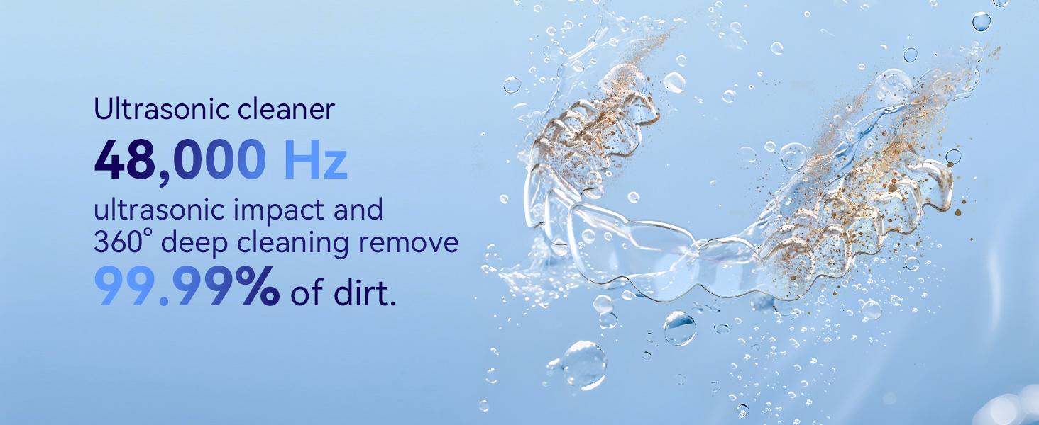 UMPOPO Ultrasonic Retainer Cleaner Machine 48kHz, Dental Cleaning Pod, Ultrasonic Retainer cleaner for Dentures, Aligners, Mouth Guards, Night Guards, Toothbrush Heads and Jewelry with 200ML Capacity UMPOPO Ultrasonic Retainer Cleaner Machine 48kHz, Dental Cleaning Pod, Ultrasonic Retainer cleaner for Dentures, Aligners, Mouth Guards, Night Guards, Toothbrush Heads and Jewelry with 200ML Capacity