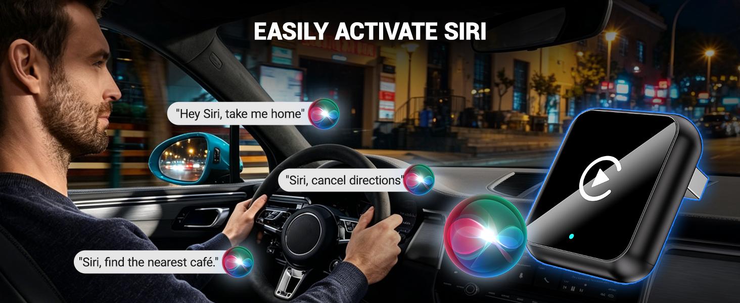 【Summervibes】Yurnlv 2026 Wireless carplay Adapter for iPhone/Android ,Hands-Free Call wireless adapter Electronic Charger carplay dongle