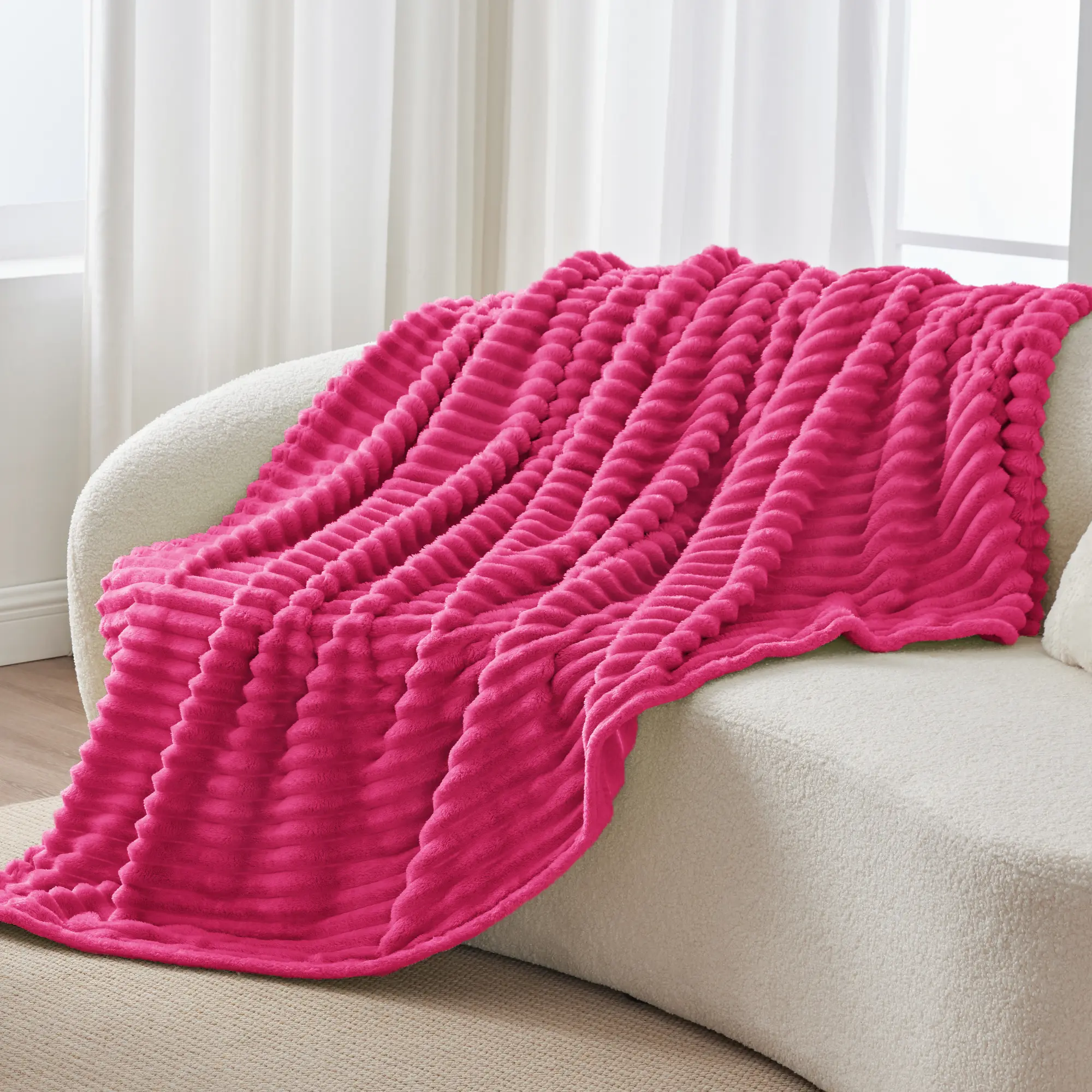 Fleece Cozy Blanket 300GSM Soft Warm Fluffy