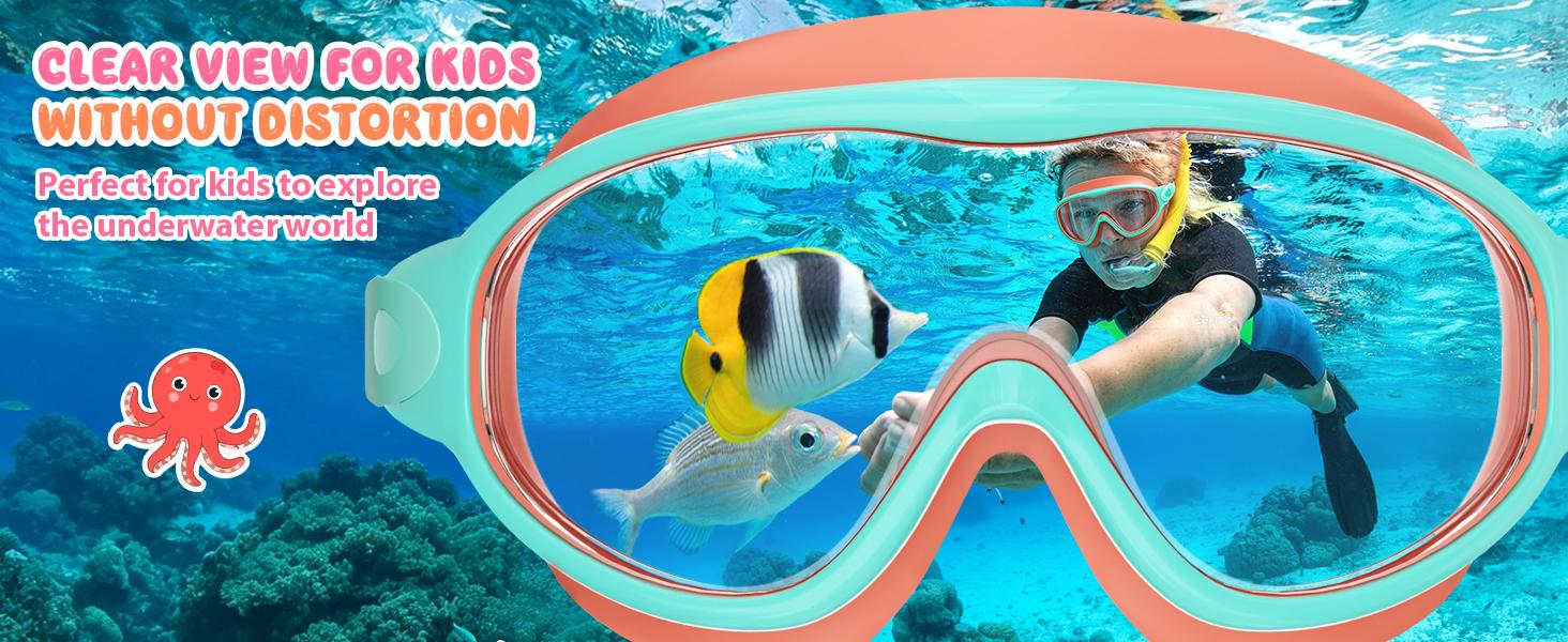 MARISUN 2 Pack Kids Swim Goggles for 3-15+ UV Protection Anti-Fog High Definition Waterproof Adjustable Goggles for Boys and Girls - Safety anti-uv swimming goggles swim glass anti-fog with Earplugs & Nose Clip,for Lake,Beach, Summer Party