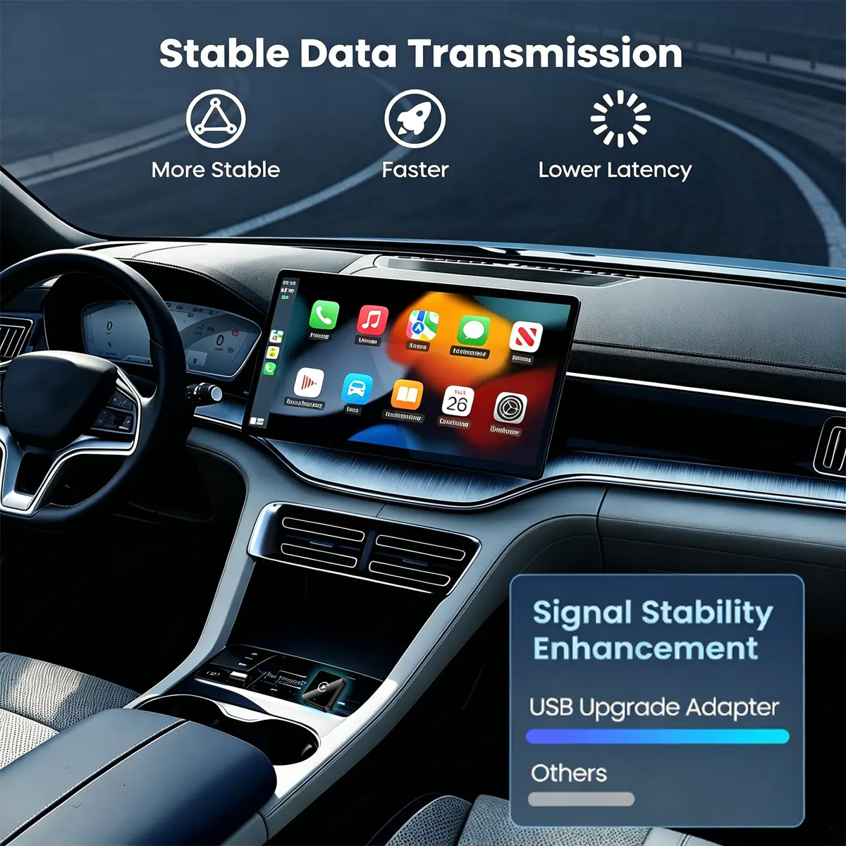2025 Wireless CarPlay Adapter - Fast Connection & Hands-Free