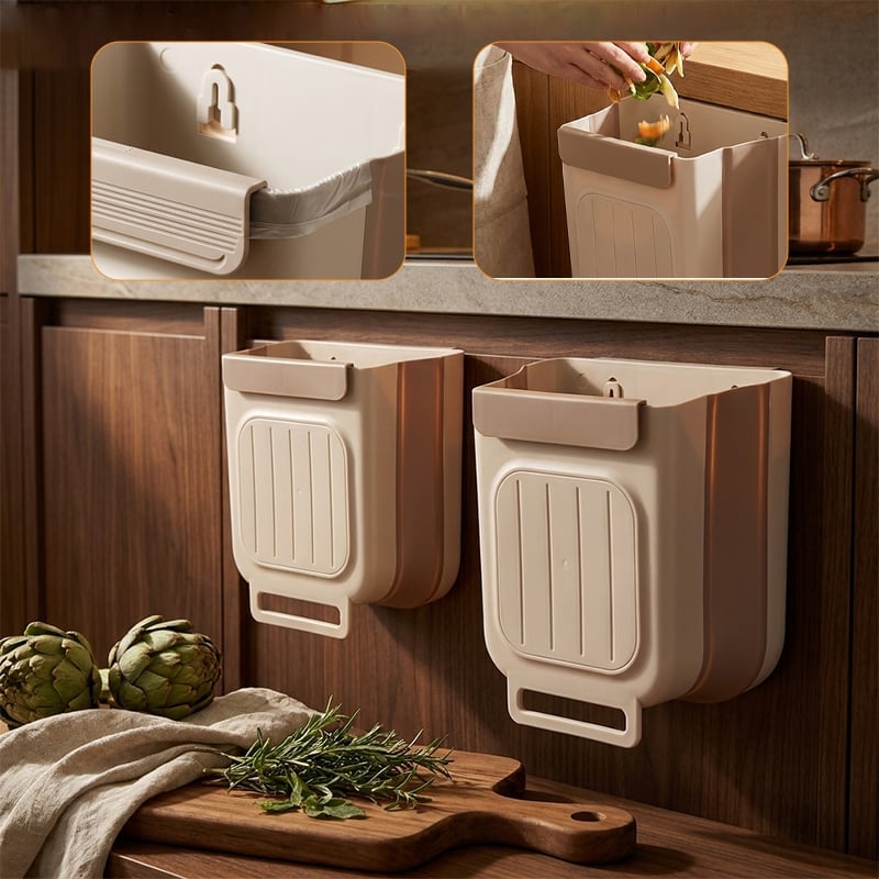Foldable Wall-Mounted Trash Bin