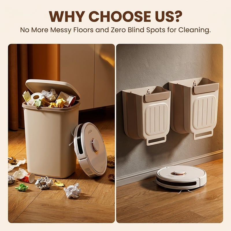Foldable Wall-Mounted Trash Bin