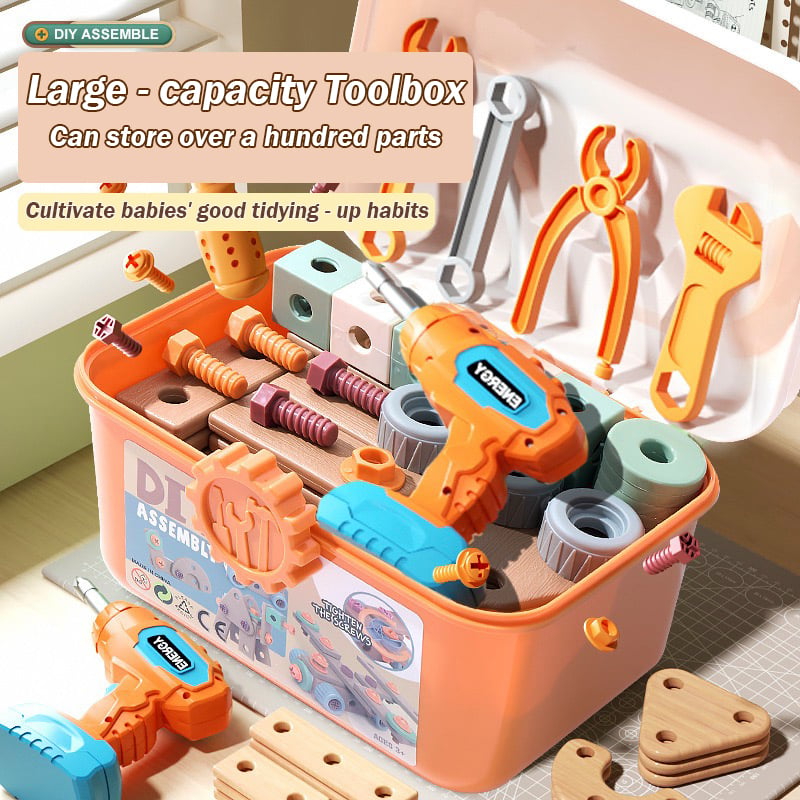 Kids' Electric Drill Screw Building Set