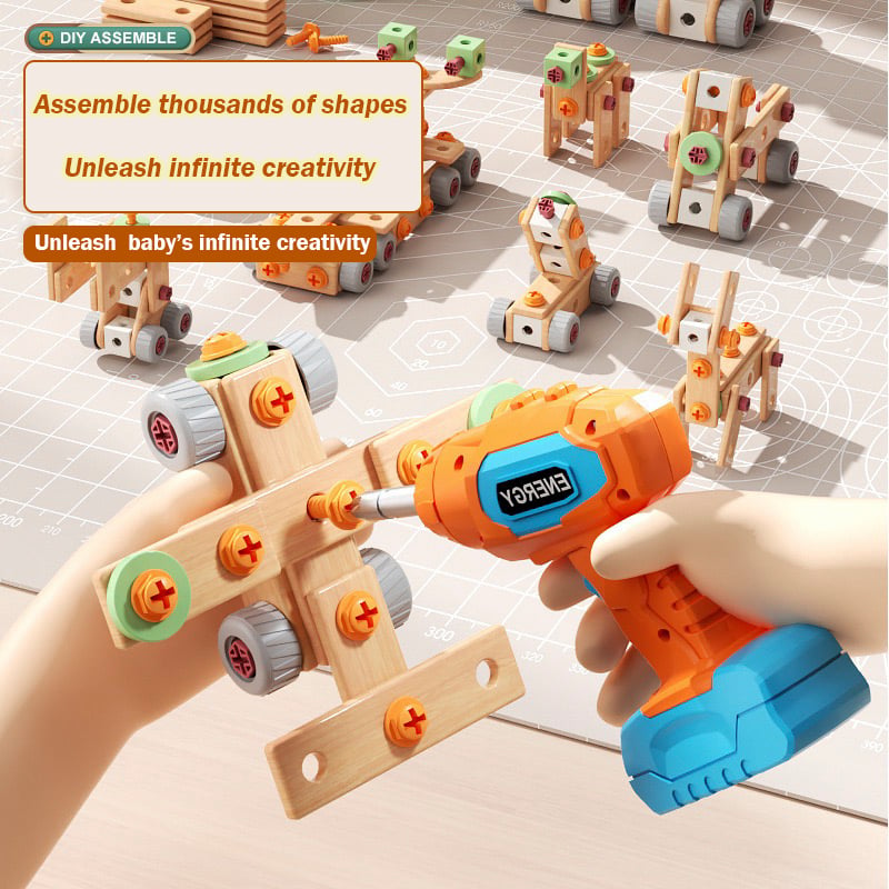 Kids' Electric Drill Screw Building Set