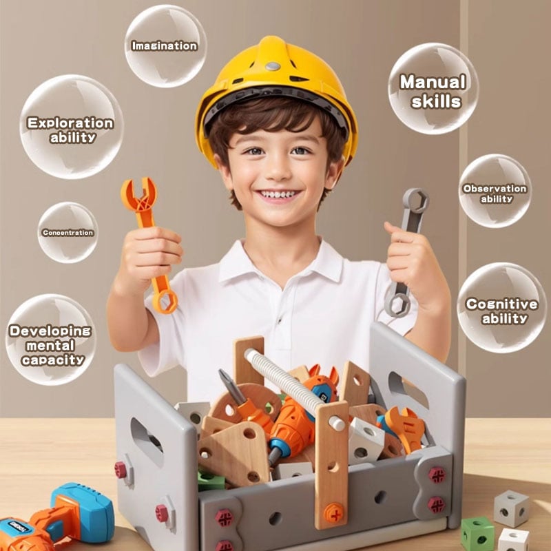 Kids' Electric Drill Screw Building Set