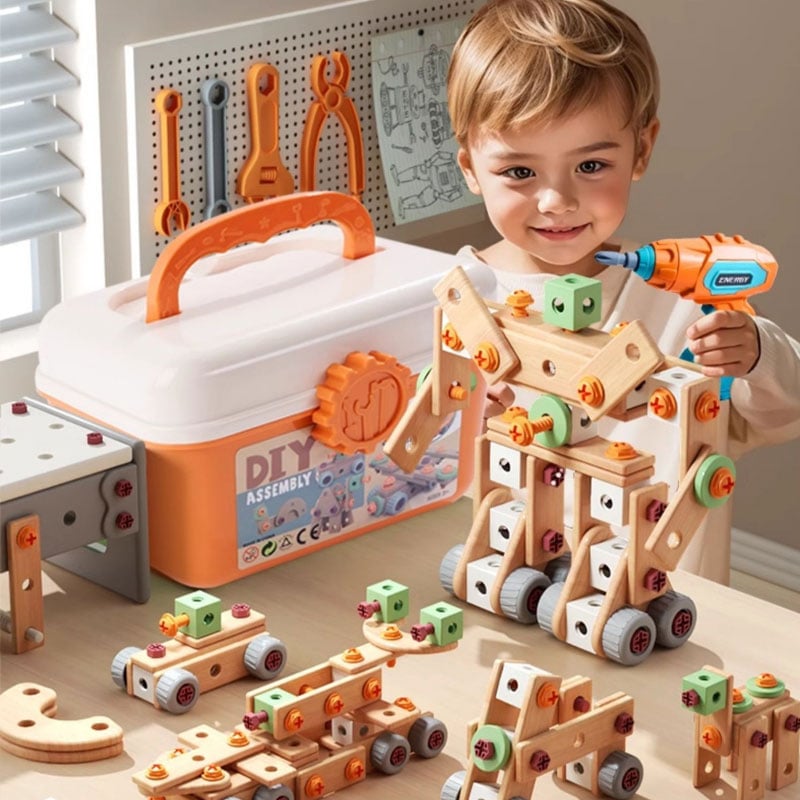 Kids' Electric Drill Screw Building Set