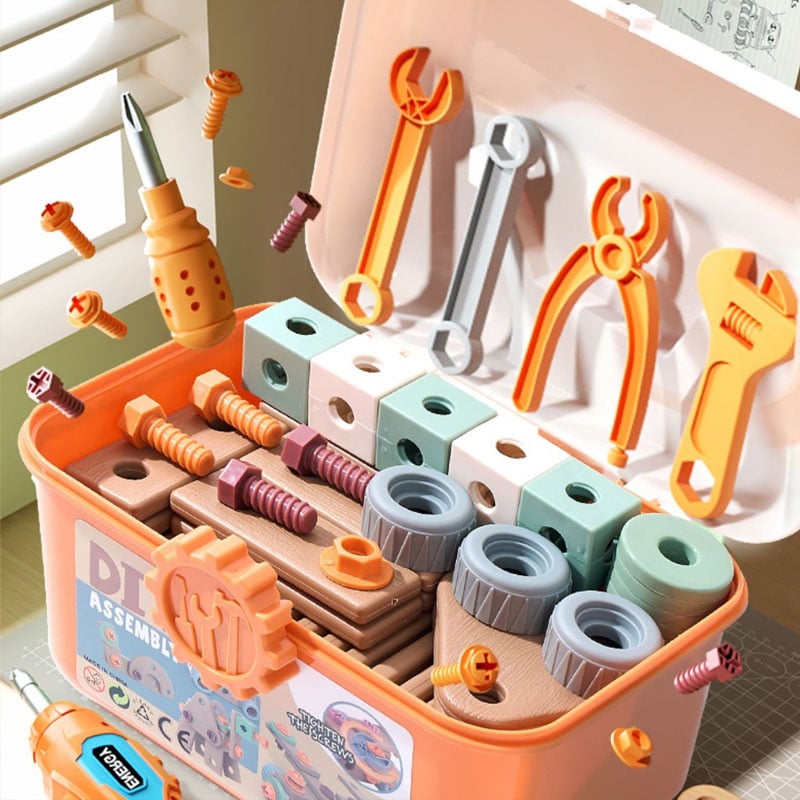 Kids' Electric Drill Screw Building Set