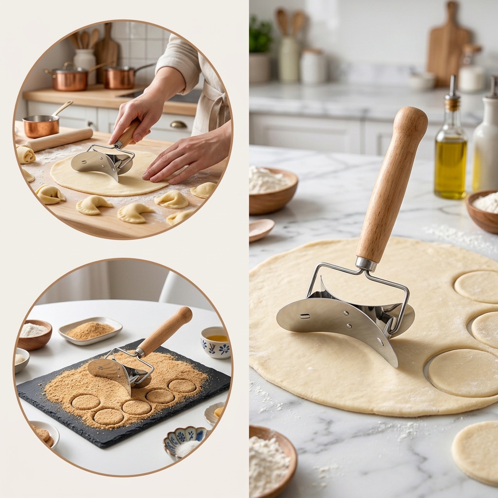 Dumpling Skin Cutter Rolling Wheel