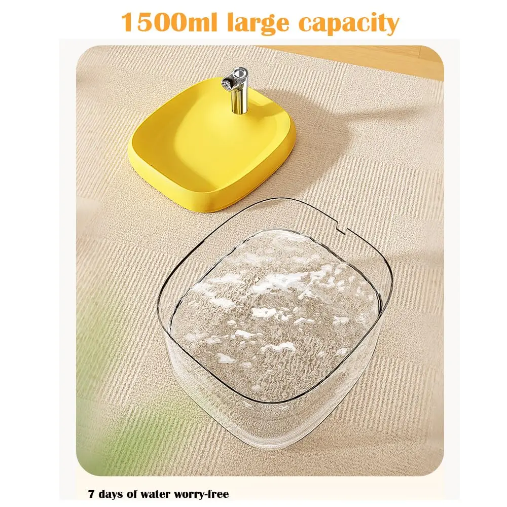 1.5L USB Cat & Small Dog Water Fountain with Filter