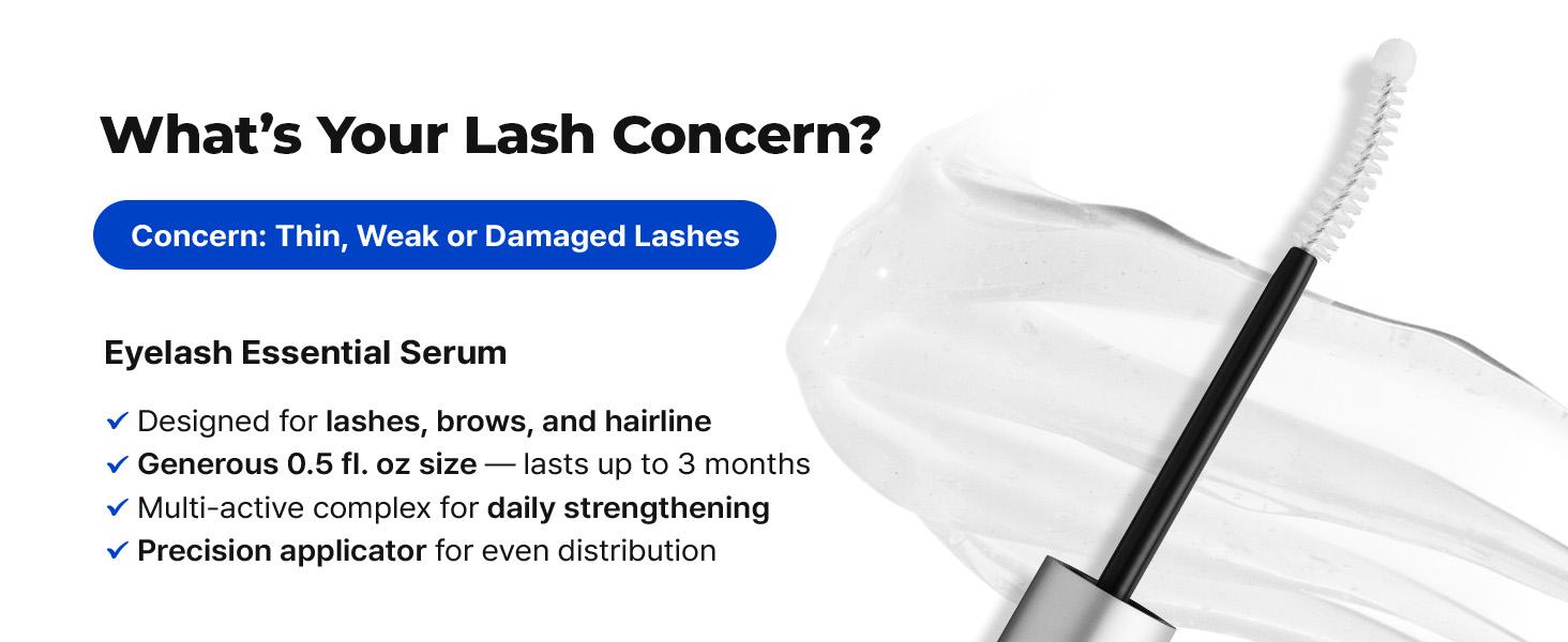 [EPAIS Official Shop] Essential Eyelash Growth Serum, Jumbo Size 0.5fl.oz - Safe & Gentle Lashes Care, Fuller, Thicker in 2 Weeks, Non-Prostaglandin