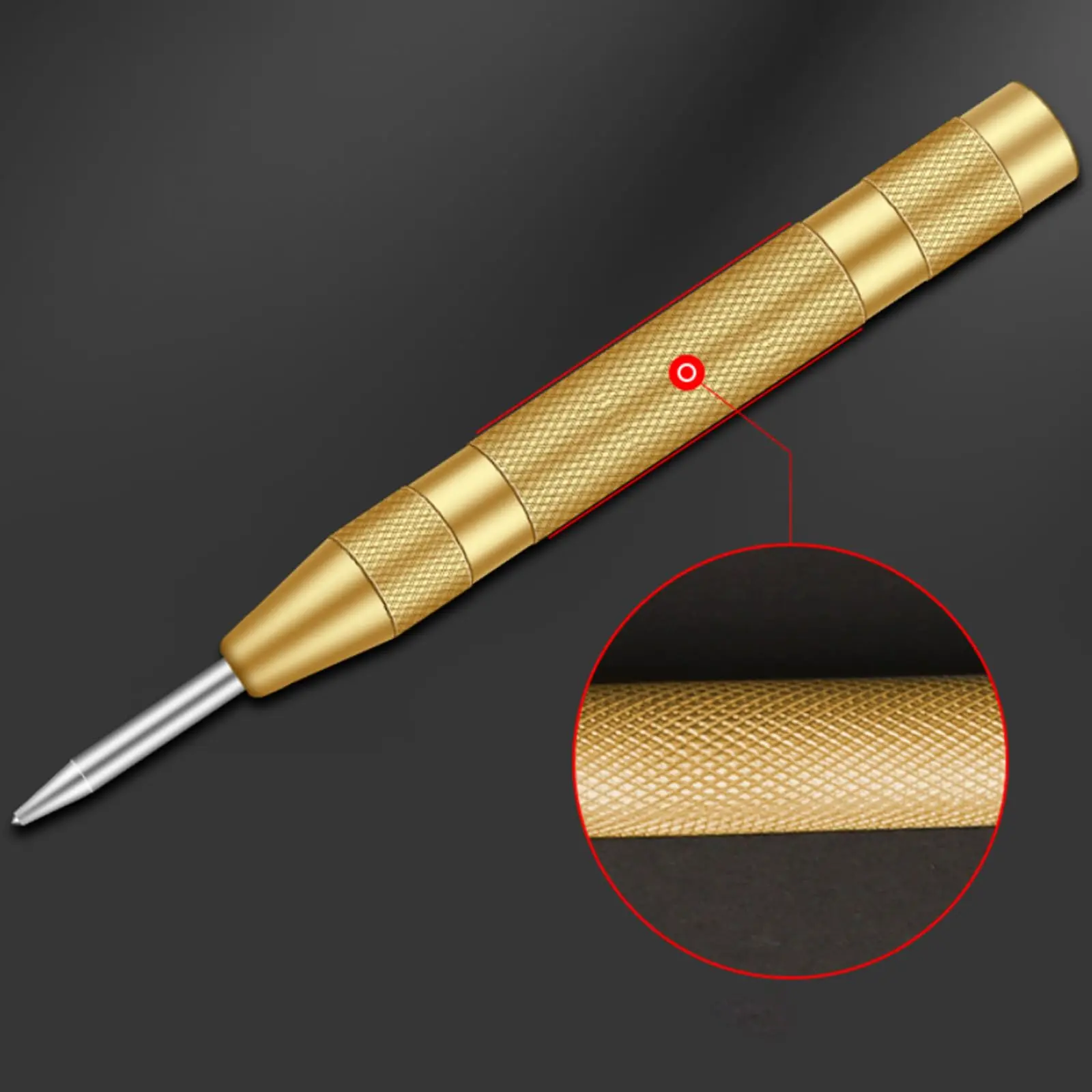 Center Punch with Cap for Metal Woodworking Tool