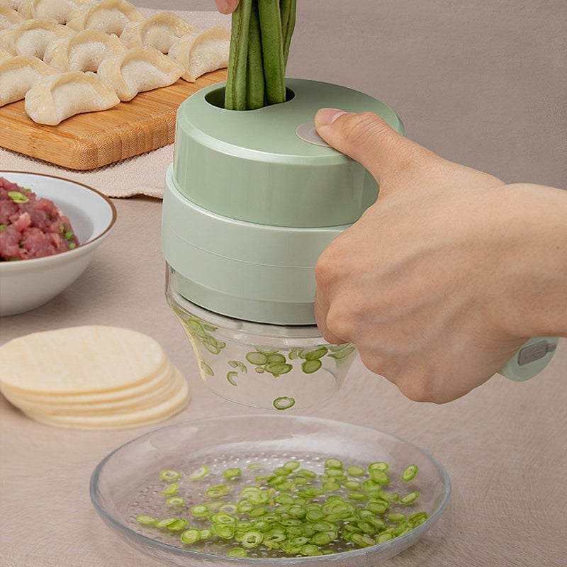 Rechargeable Hand‑Held Wireless Vegetable Cutter, Portable Mini Electric Food Chopper for Kitchen