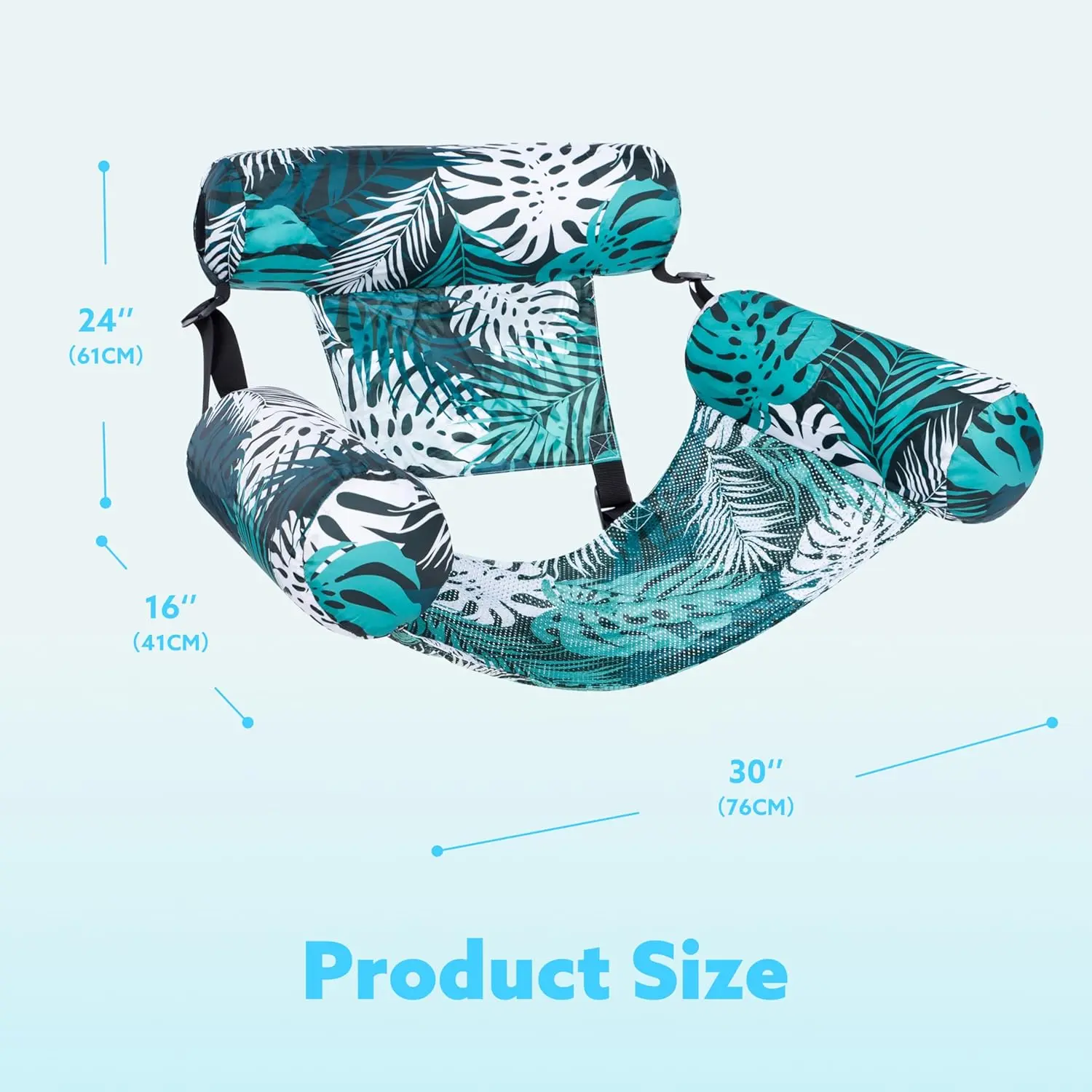 Inflatable Pool Floats - 2 Pack Floating Lounge Chairs