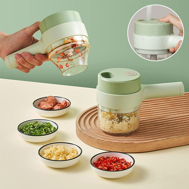 Rechargeable Hand‑Held Wireless Vegetable Cutter, Portable Mini Electric Food Chopper for Kitchen