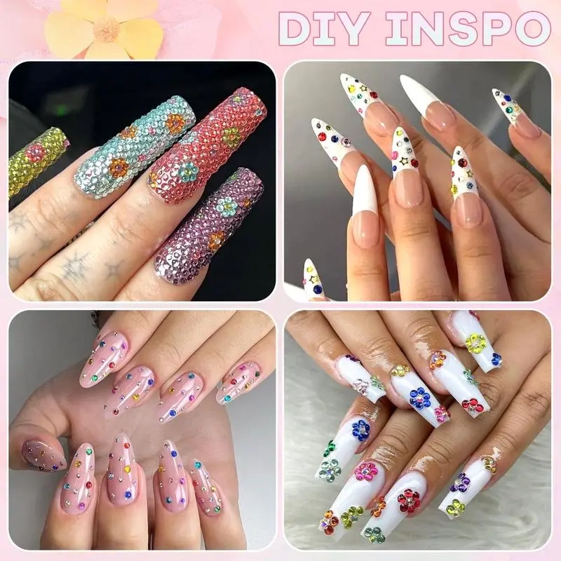 42 Colors 42000pcs Jelly Rhinestones Kit for Nail Art & DIY Craft