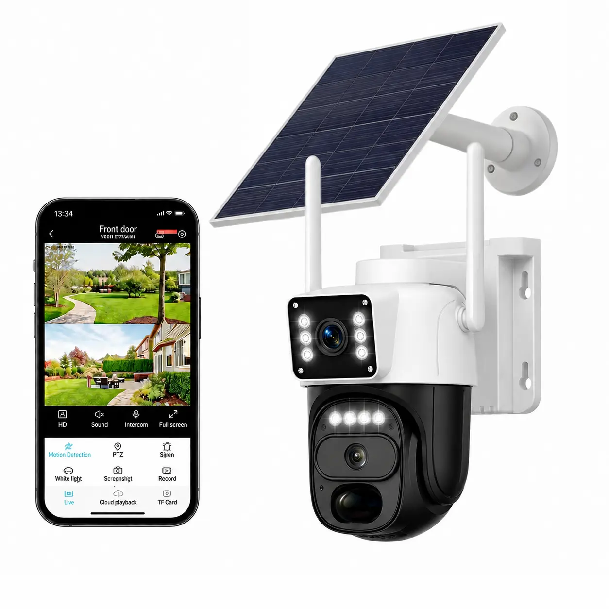4G LTE Solar Security Camera Wireless Outdoor 2K Night Vision