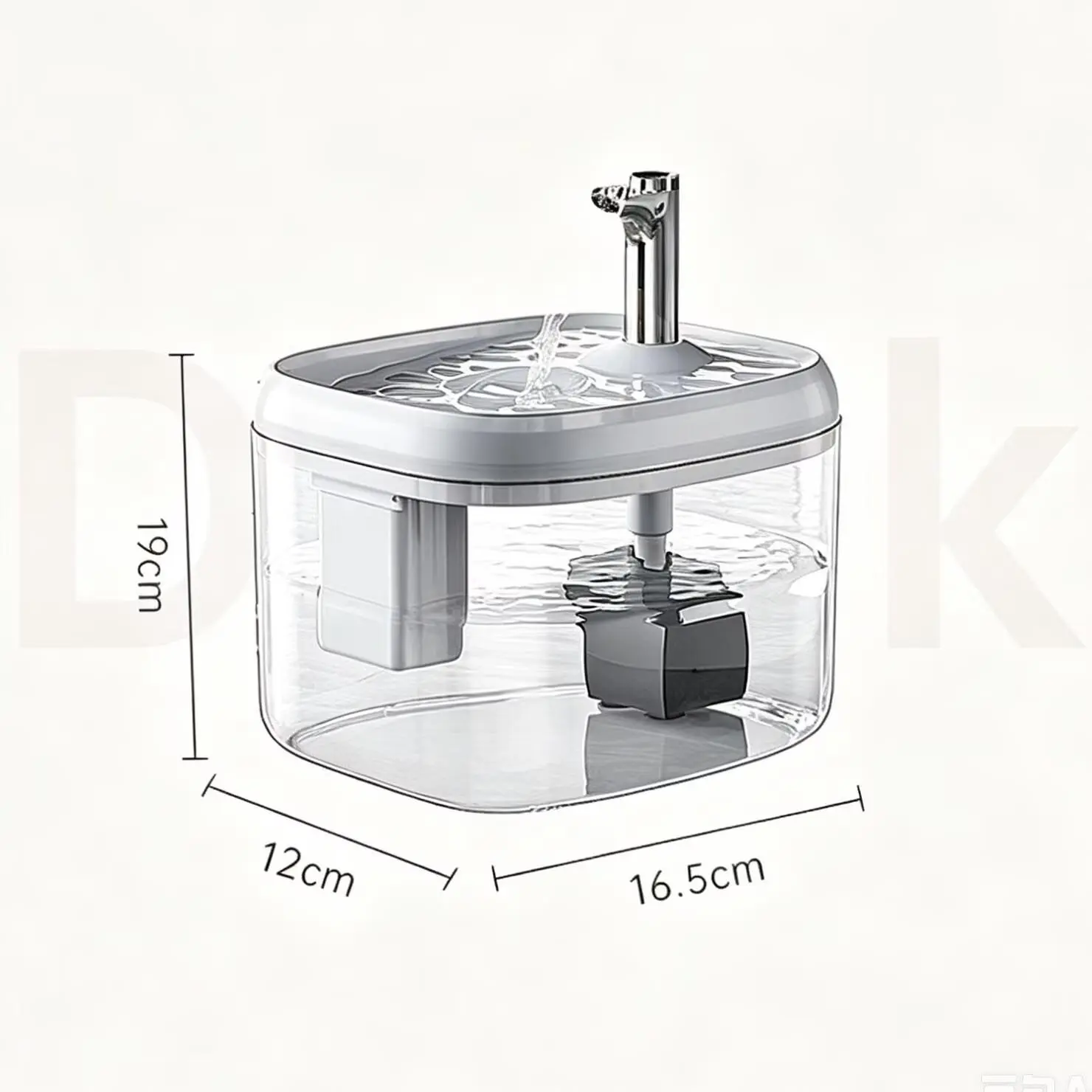 1.5L USB Cat & Small Dog Water Fountain with Filter