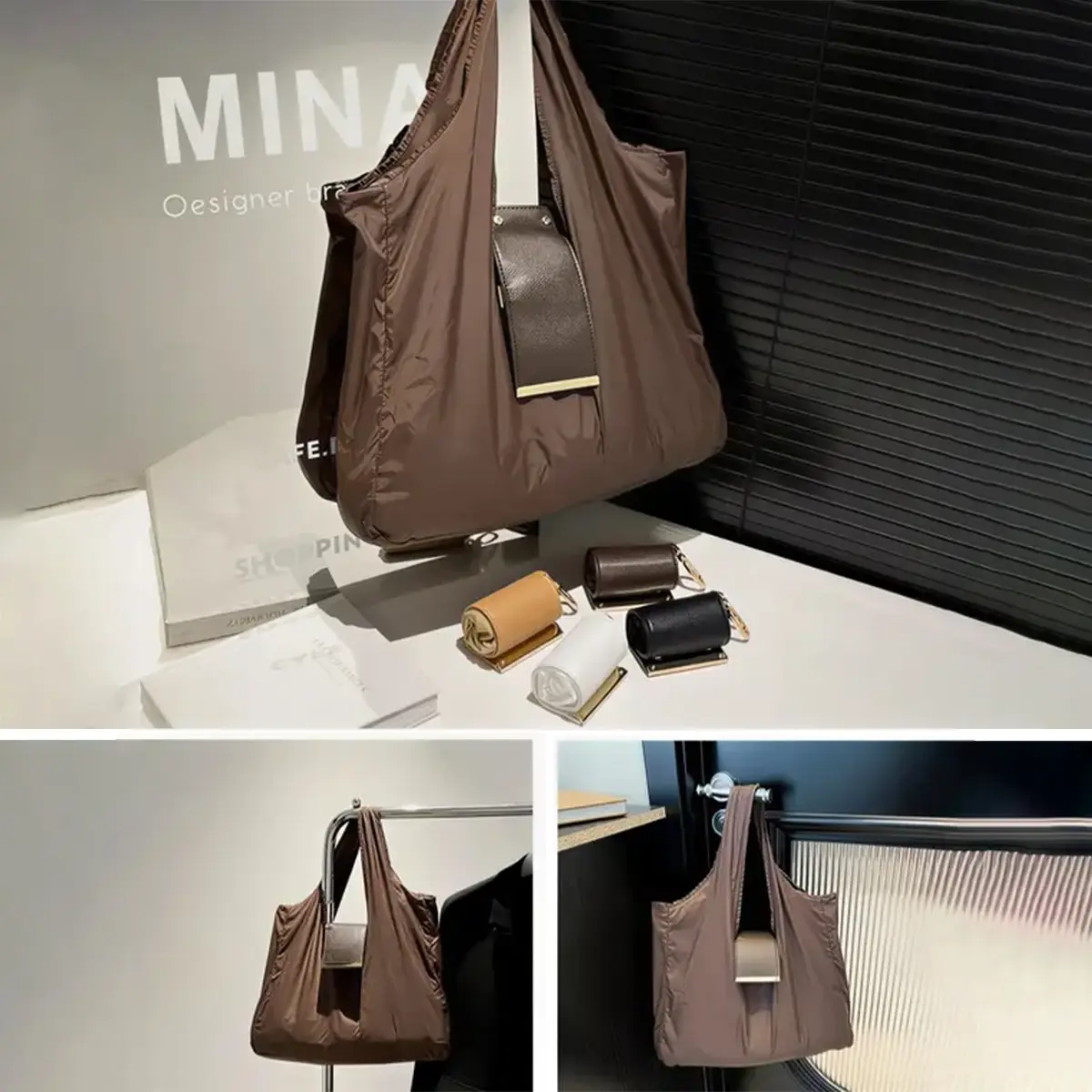 Foldable Keychain Tote Bag for Shopping & Travel
