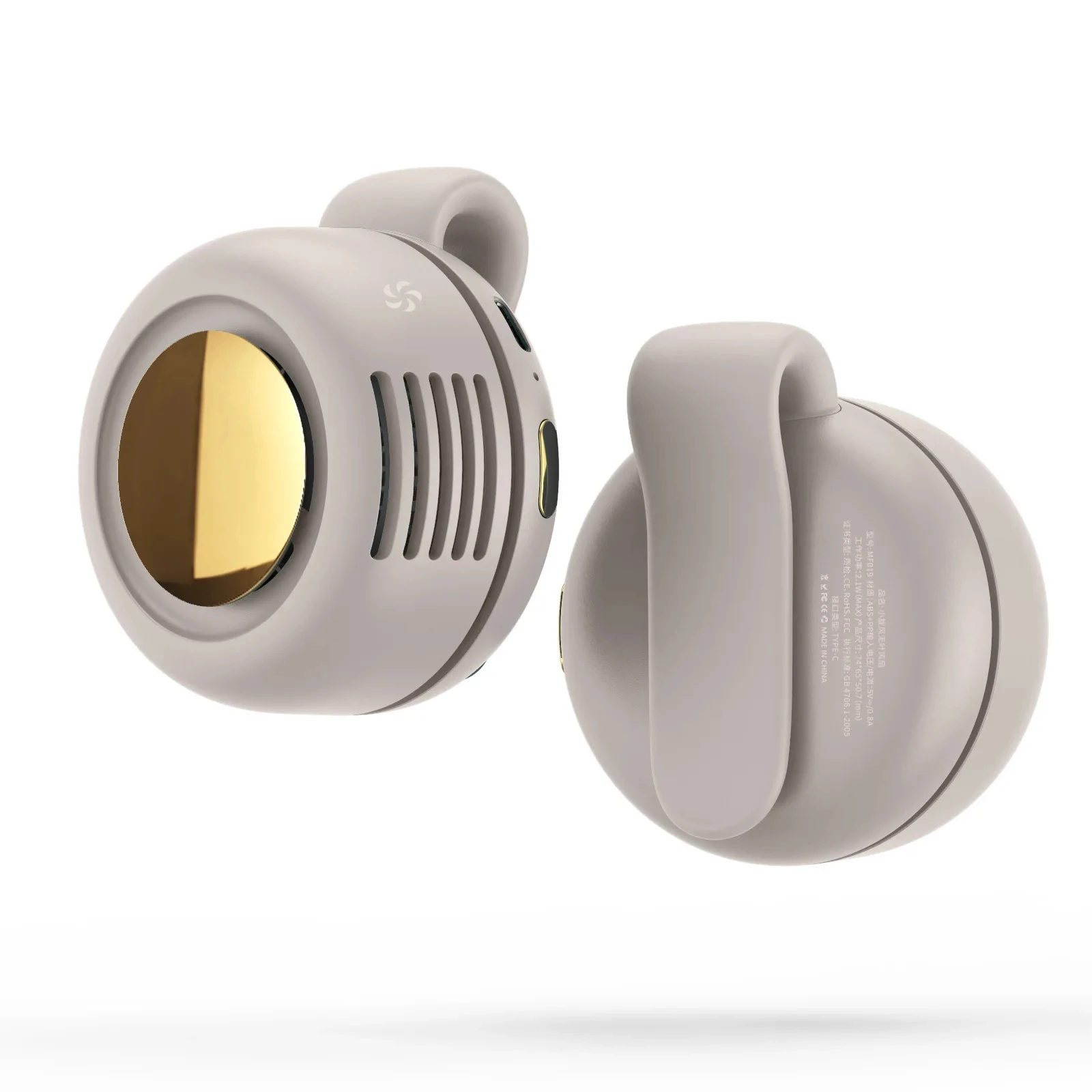 ✨ Clip On Pocket Portable Fan ｜Strong Wind Output Mini Wearable Cooler for Travel & Outdoor Use 🌬️