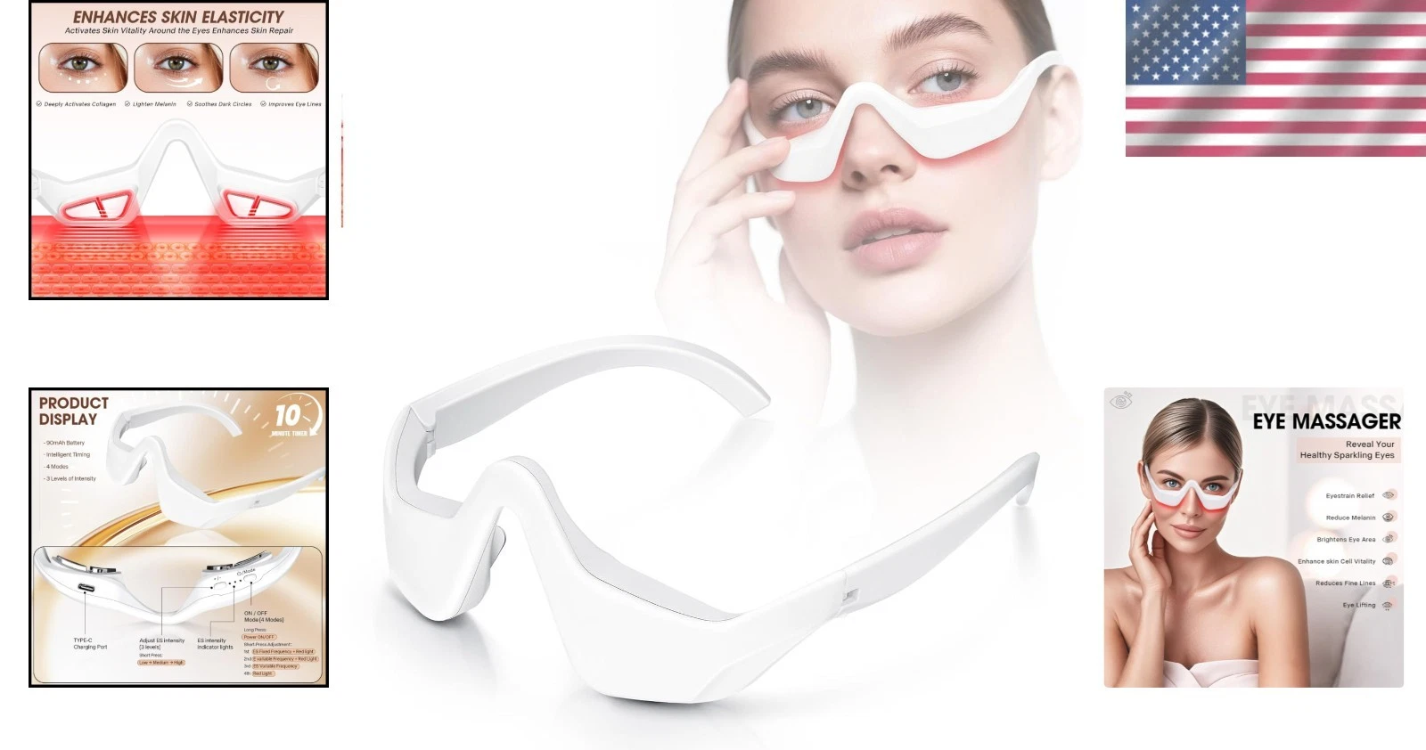 Red Light Glasses Therapy Advanced Under-Eye Renewal