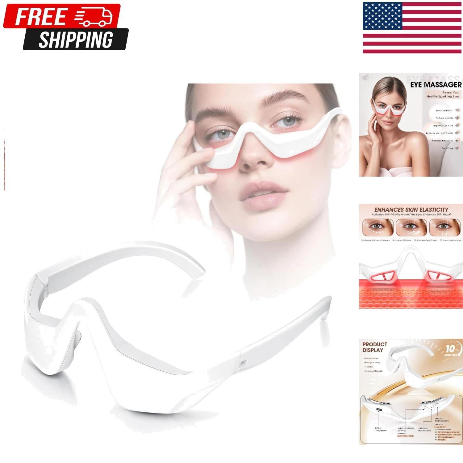 Red Light Glasses Therapy Advanced Under-Eye Renewal