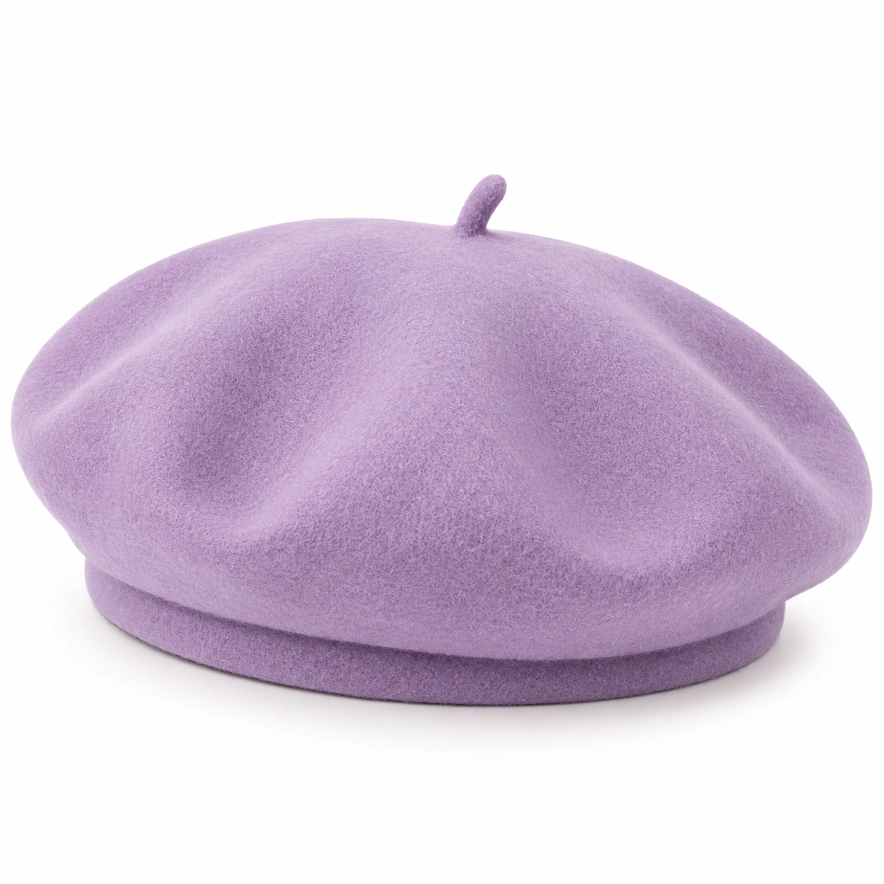 Fioletowy beret damski klasyczny-Roo Mda Xis