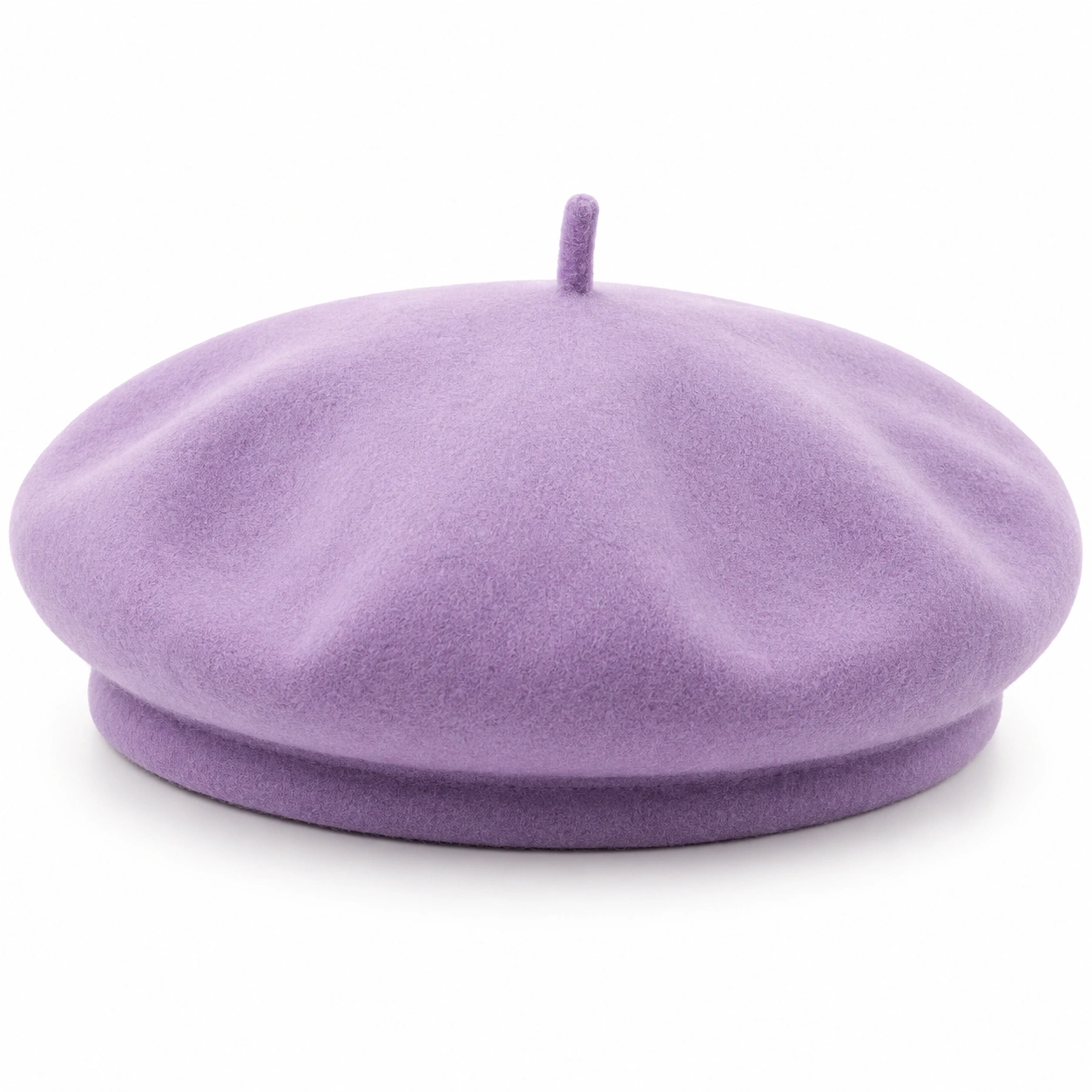 Fioletowy klasyczny beret damski-Roo Mda Xis